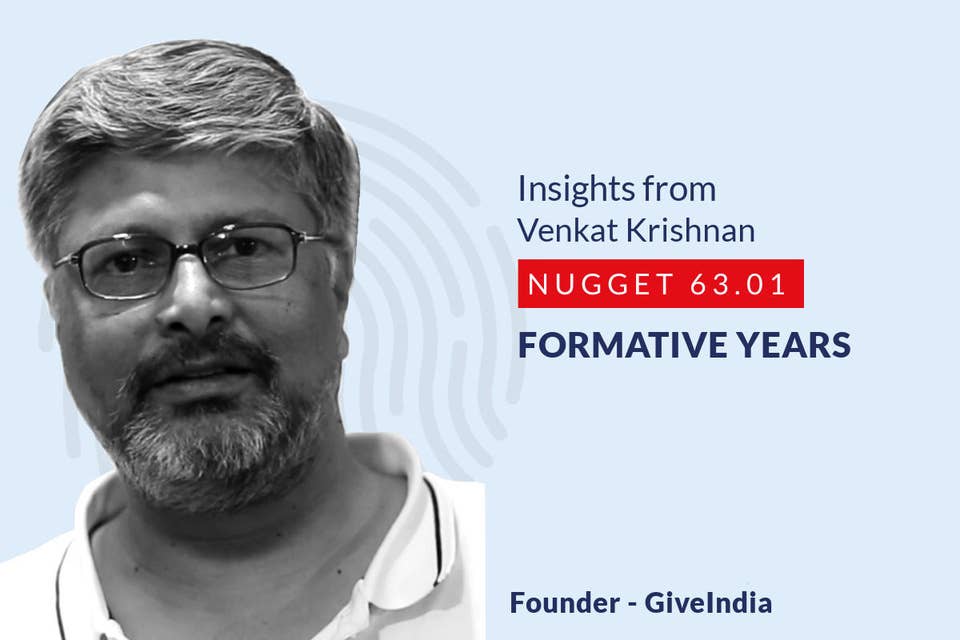 635: 63.01 Venkat Krishnan - Formative years
