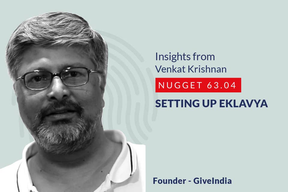 635: 63.04 Venkat Krishnan - Setting up Eklavya