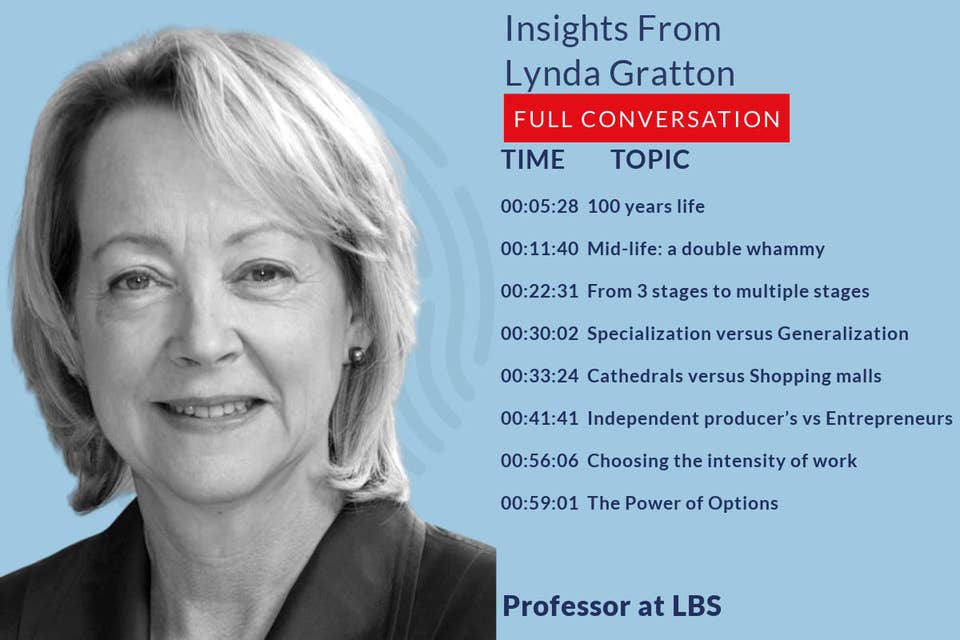 565: 53.00 Lynda Gratton on the implications of a 100 year life on Career, Health and Choices