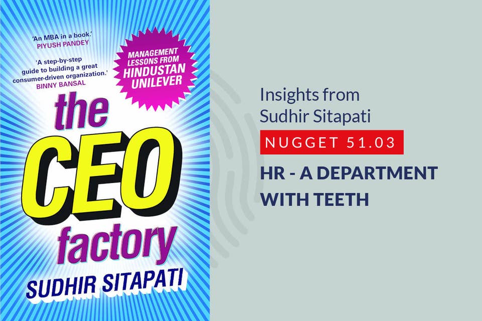 544: 51.03 Sudhir Sitapati - HR - a department with teeth