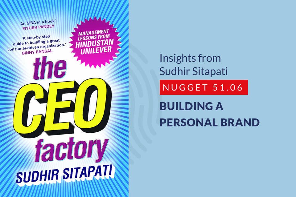 541: 51.06 Sudhir Sitapati - Building a personal brand