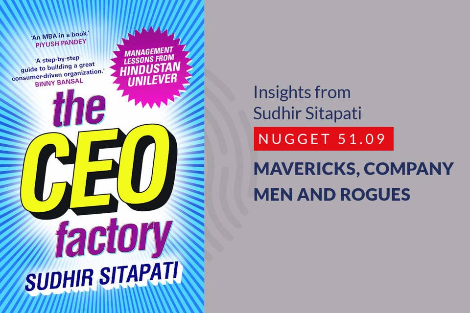 538: 51.09 Sudhir Sitapati - Mavericks, Company men and Rogues