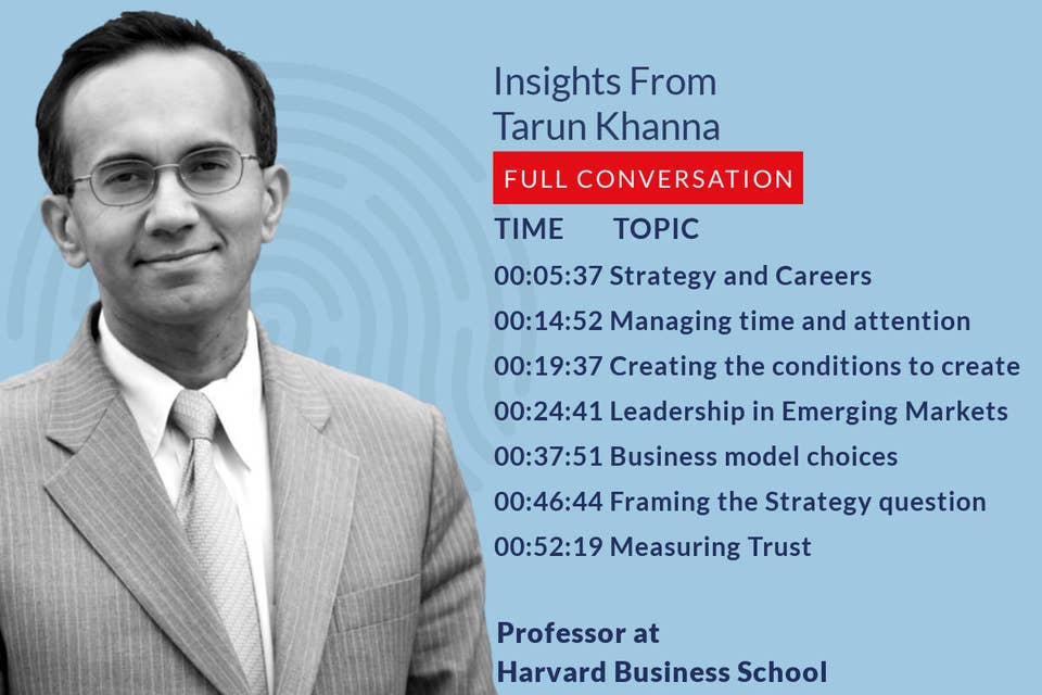 415: 38.00 Tarun Khanna on his book - Trust - Foundation for entrepreneurship in developing economies