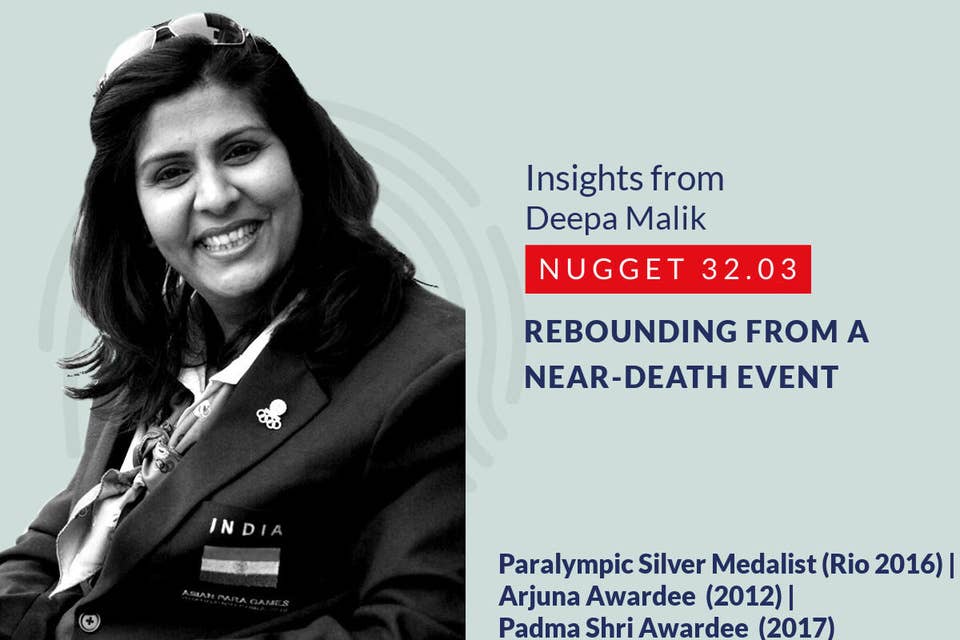 Cover for 350: 32.03 Deepa Malik - Rebounding from a near-death event