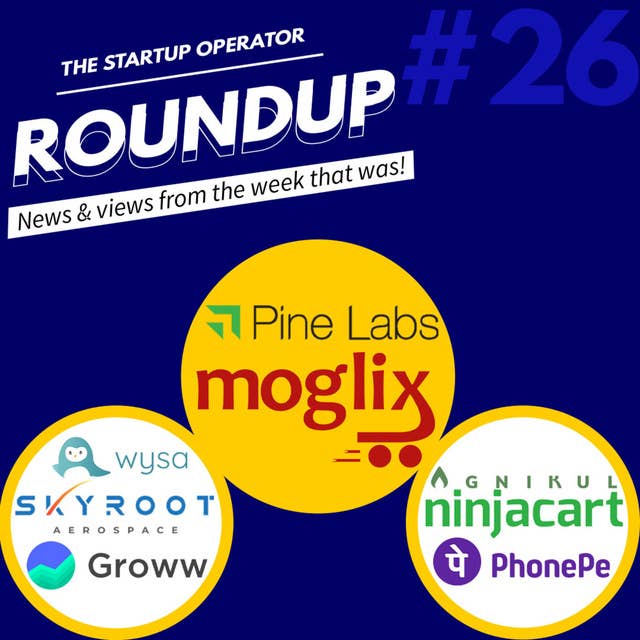 Roundup #26: PhonePe and Groww's acquisitions, Fundraises in the past week and more!
