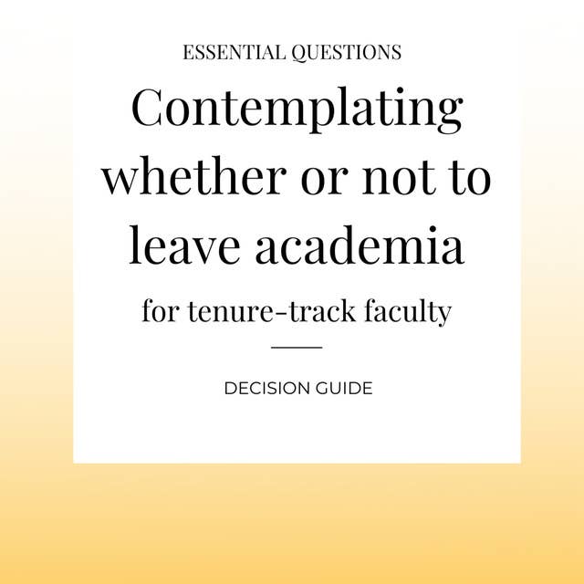 70. Decision guide: How to answer the "open" questions