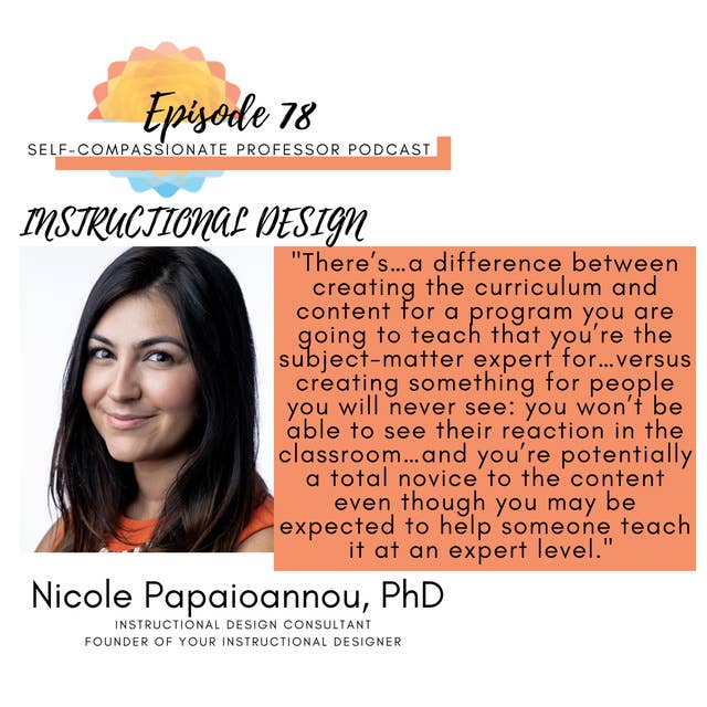 78. Instructional design with Dr. Nicole Papaioannou