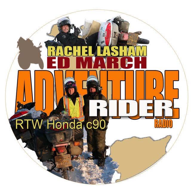 Ed March & Rachel Lasham RTW on Honda C90 Motorbikes
