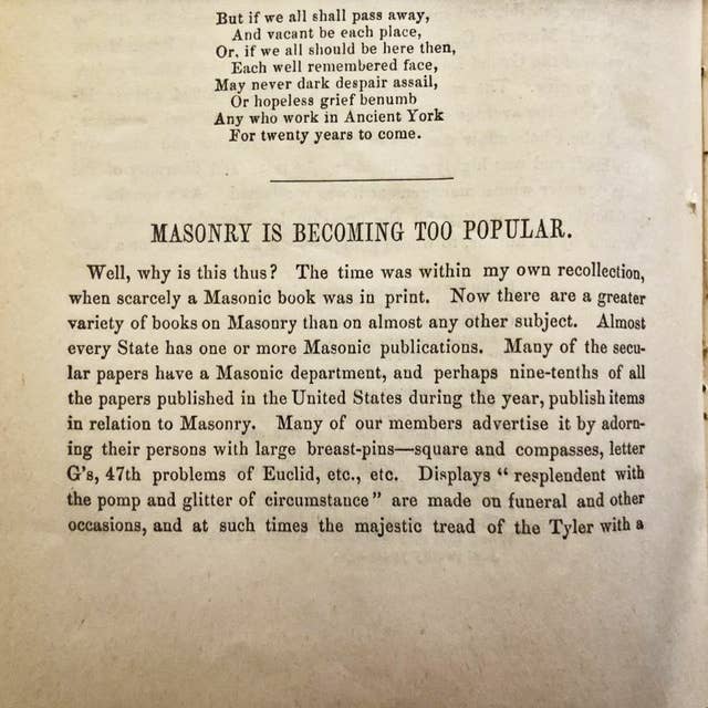 “Masonry is Becoming Too Popular” & Albert Pike’s White Supremacy, Masonic History Pt 7 [Preview]