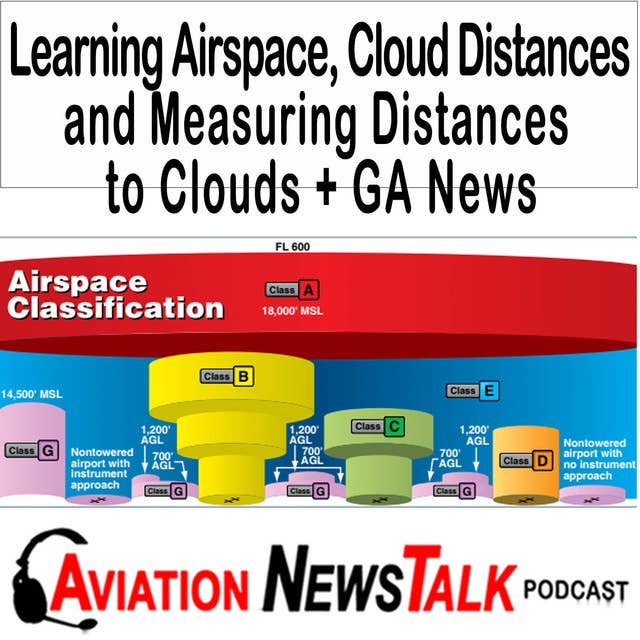 250 Learning Airspace and Measuring Distances to Clouds + GA News
