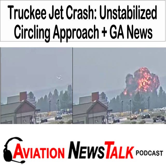 287 Truckee Jet Crash: Unstabilized Circling Approach and Poor CRM + GA News