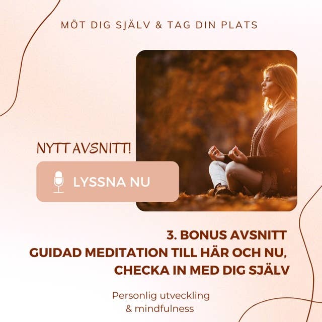 3. BONUSAVSNITT Guidad meditation till här och nu, checka in med dig själv