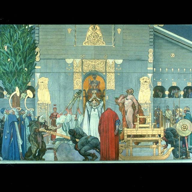 "Midvinterblot" av Carl Larsson - konstverket som var känt redan innan det hade målats