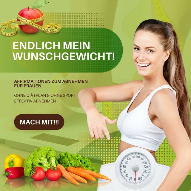 Endlich mein Wunschgewicht! Ganz ohne Diätplan & Sport effektiv abnehmen: Affirmationen & Selbsthypnose zum Abnehmen für Frauen (Premium-Bundle)