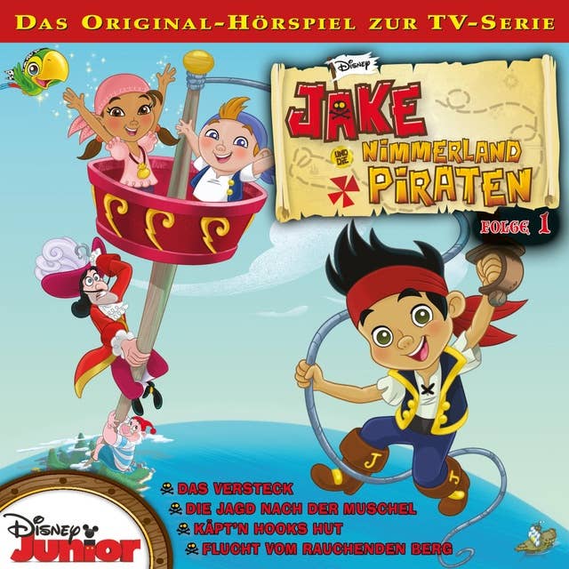 Cover for 01: Das Versteck / Die Jagd nach der Muschel / Käpt'n Hooks Hut / Flucht vom Rauchenden Berg (Disney TV-Serie)