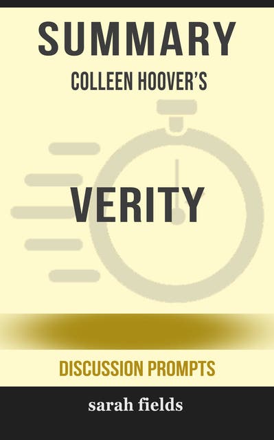 Review: Verity by Colleen Hoover – Sarah in Readerland