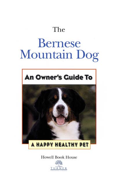 Bernese Mountain Dog: An Owner's Guide to a Happy Healthy Pet
