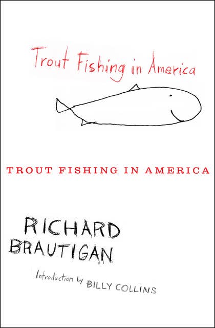 Vintage 1973 Richard Brautigan Trout Fishing in America Paperback Book 4th  Book Lover Gift