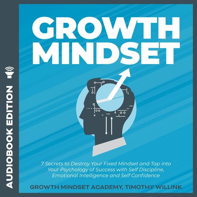 Cover for Growth Mindset: 7 Secrets to Destroy Your Fixed Mindset and Tap into Your Psychology of Success with Self Discipline, Emotional Intelligence and Self Confidence