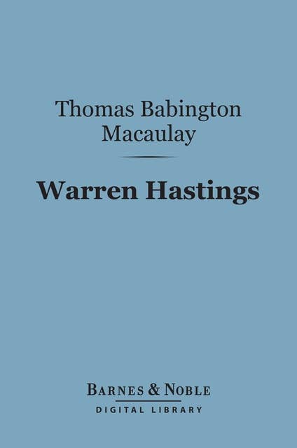 Warren Hastings (Barnes & Noble Digital Library)
