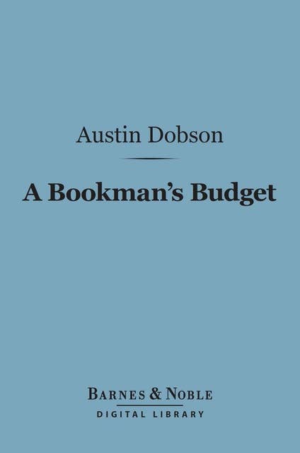 A Bookman's Budget (Barnes & Noble Digital Library)