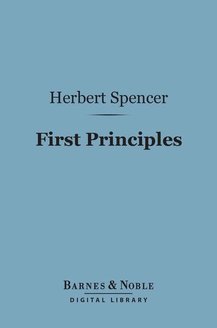 First Principles (Barnes & Noble Digital Library)