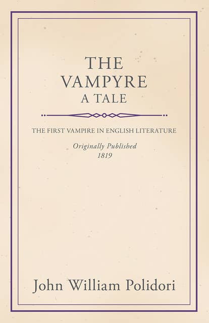 Cover for The Vampyre - A Tale