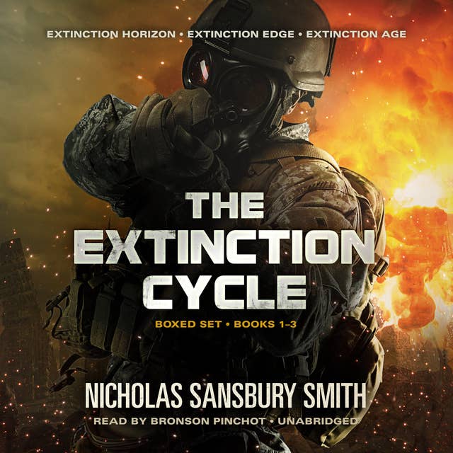 Cover for The Extinction Cycle Boxed Set, Books 1–3: Extinction Horizon, Extinction Edge, and Extinction Age