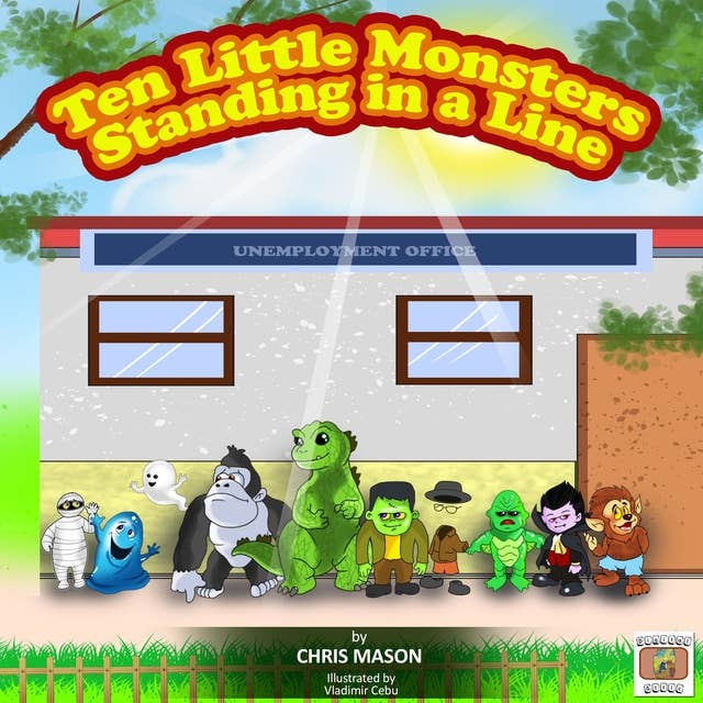 Ten Little Monsters Standing in a Line