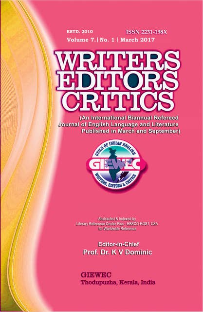 Writers Editors Critics (WEC): Vol. 7, No. 1 (March 2017)