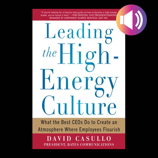 Leading the High Energy Culture: What the Best CEOs Do to Create an Atmosphere Where Employees Flourish