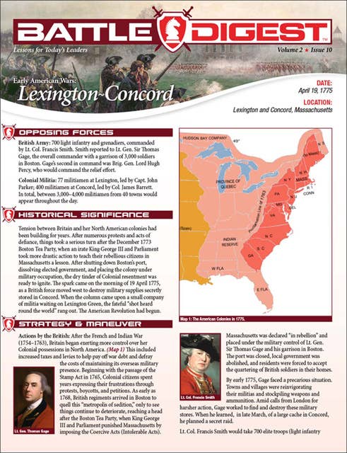 Battle Digest: Lexington-Concord