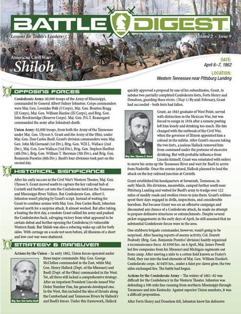 Battle Digest: Shiloh
