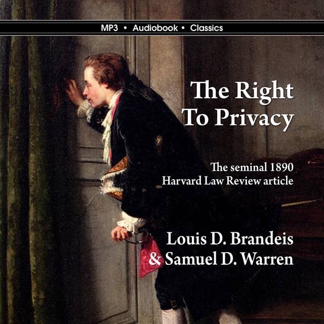 Cover for The Right to Privacy