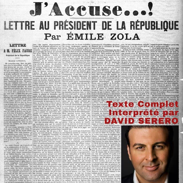 J'ACCUSE...!: Texte intégral interprété par David Serero 