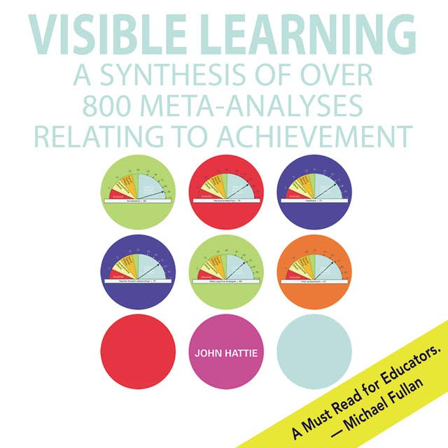 Visible Learning: A Synthesis of Over 800 Meta-Analyses Relating to Achievement