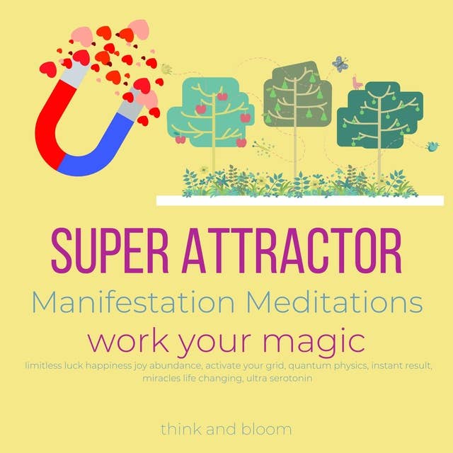 Super Attractor Manifestation Meditations work your magic: limitless luck happiness joy abundance, activate your grid, quantum physics, instant result, miracles life changing, ultra serotonin