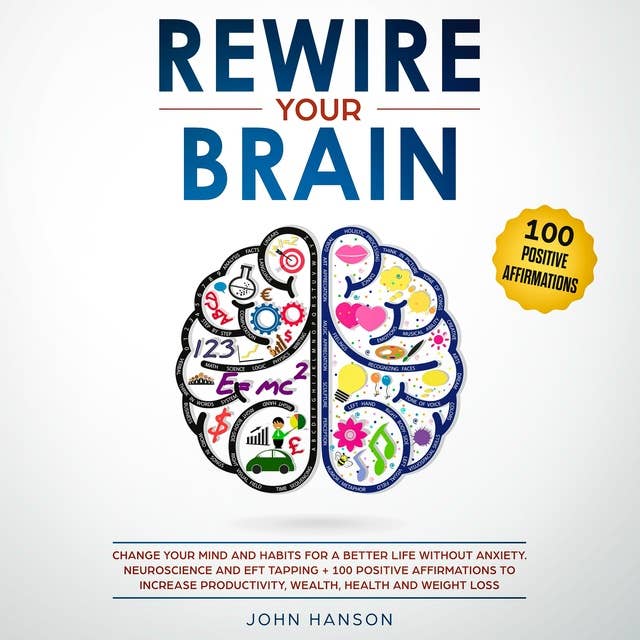 Rewire your brain: Change Your Mind and Habits for a Better Life Without Anxiety. Neuroscience and EFT Tapping + 100 Positive Affirmations to Increase Productivity, Wealth, Health and Weight Loss