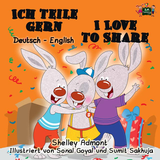 Ich teile gern I Love to Share: German English