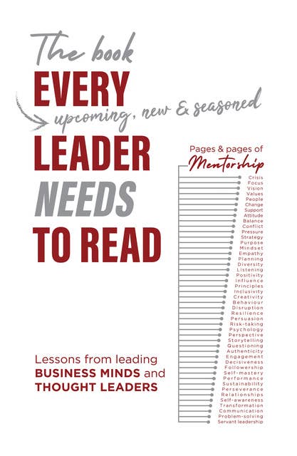 The Book Every Leader Needs To Read: Pages & Pages of Mentorship