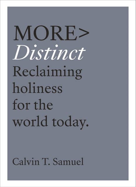 more DISTINCT: Reclaiming Holiness for the World Today