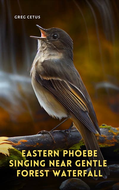 Eastern Phoebe Singing Near Gentle Forest Waterfall: Natural Ambience for Coding and Meditation