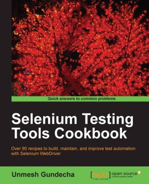 Selenium Testing Tools Cookbook: Unlock the full potential of Selenium WebDriver to test your web applications in a wide range of situations. The countless recipes and code examples provided ease the learning curve and provide insights into virtually every eventuality.