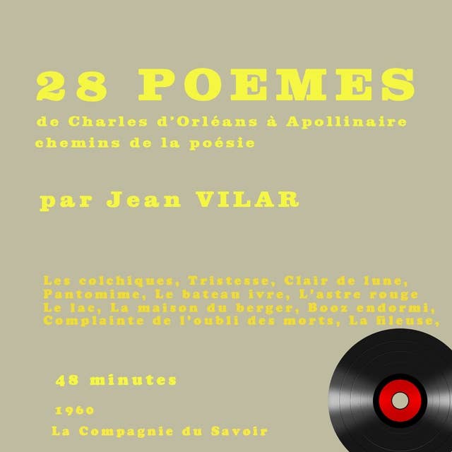 Poésies lues par Jean Vilar 