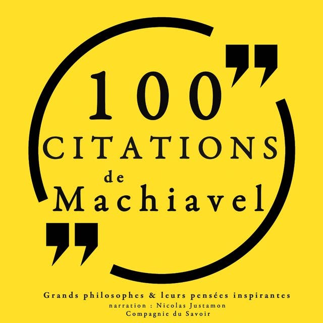 Cover for 100 citations de Machiavel