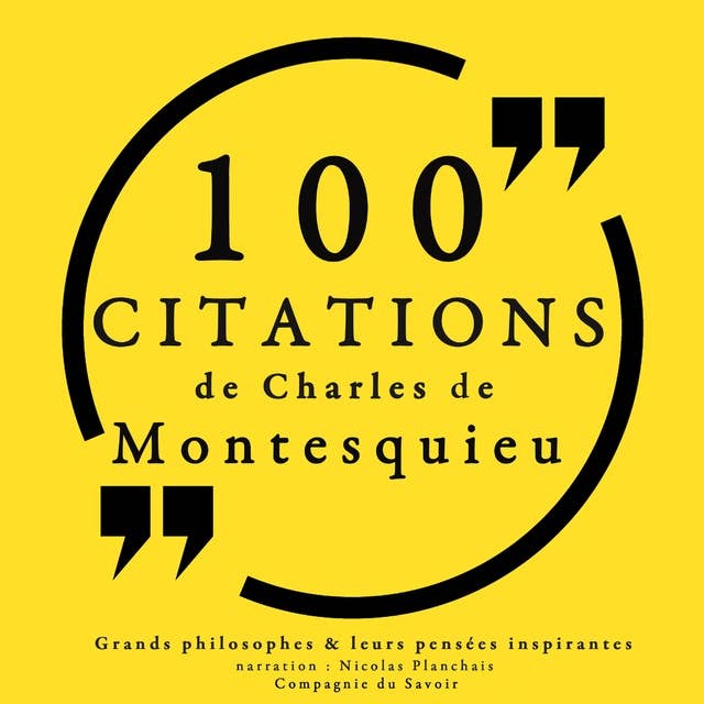 100 citations de Montesquieu