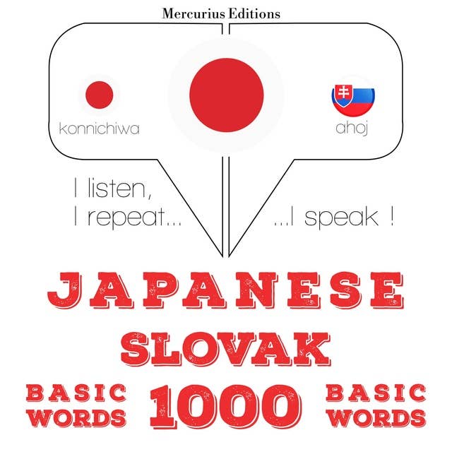 Japanese – Slovak : 1000 basic words