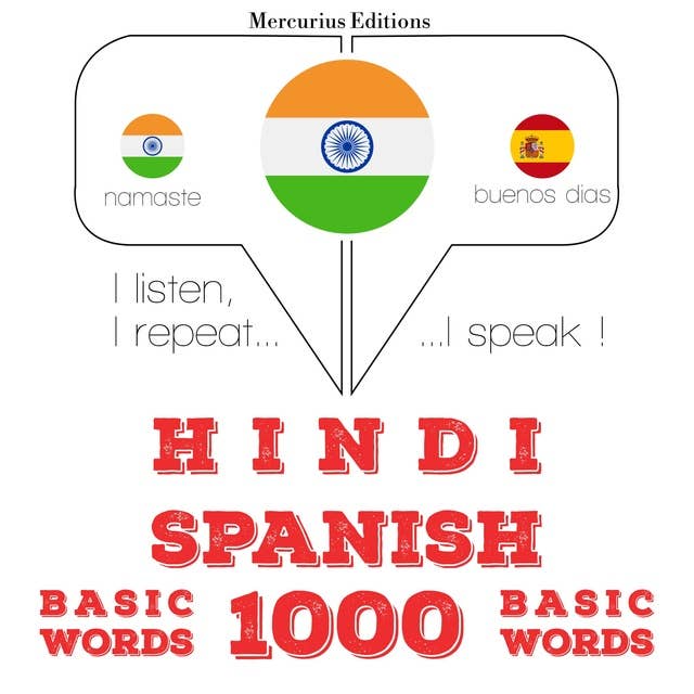Hindi – Spanish : 1000 basic words