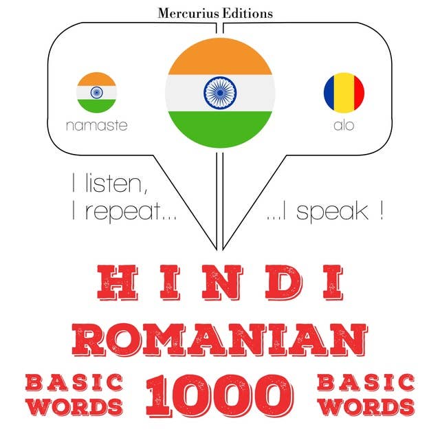Hindi – Romanian : 1000 basic words