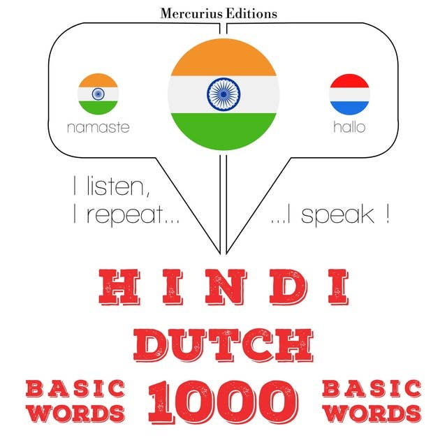 Hindi – Dutch : 1000 basic words